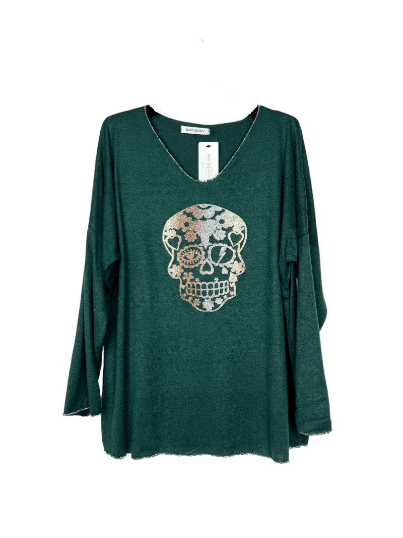 Skull sweater hot sale