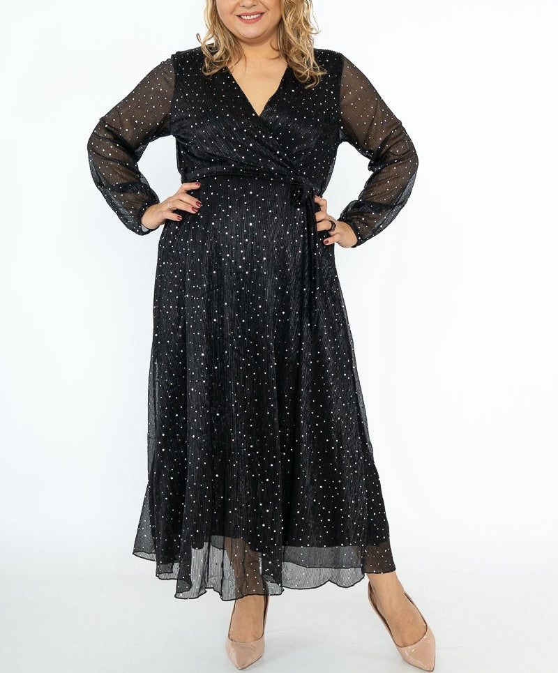 Maxi dress clearance plus size black