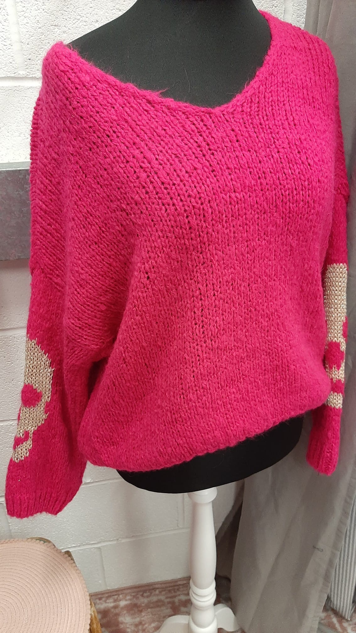 Fuchsia shop pink sweater