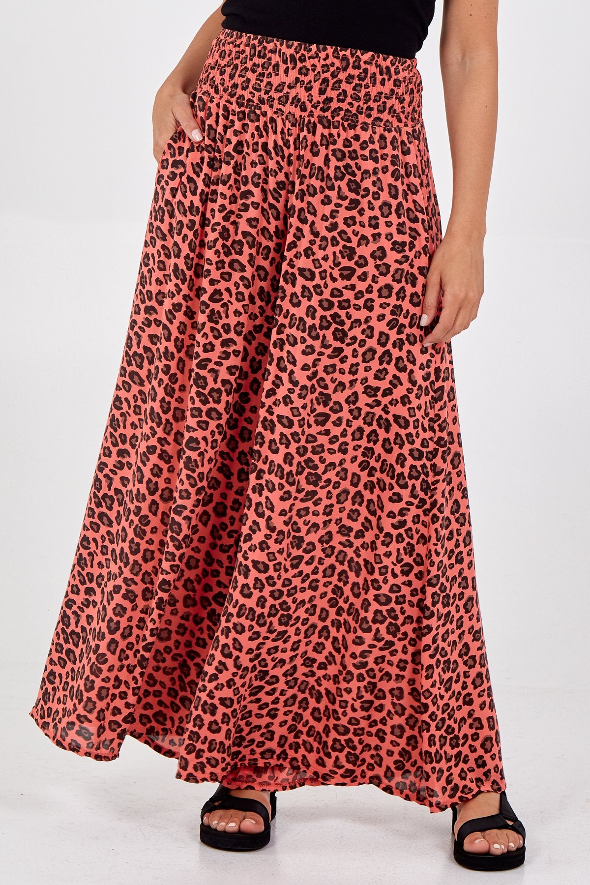 Coral palazzo sale pants